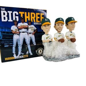 Oakland A's Big Three Bobblehead ft. Hudson, Zito, and Mulder SGA‎ 8/17/18